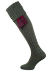 The Harris Cable Extra Long Leg Shooting Sock, Spruce
