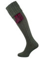The Harris Cable Extra Long Leg Shooting Sock, Spruce