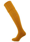 The Harris Extra Long Leg Cable Top Shooting Sock, Gold