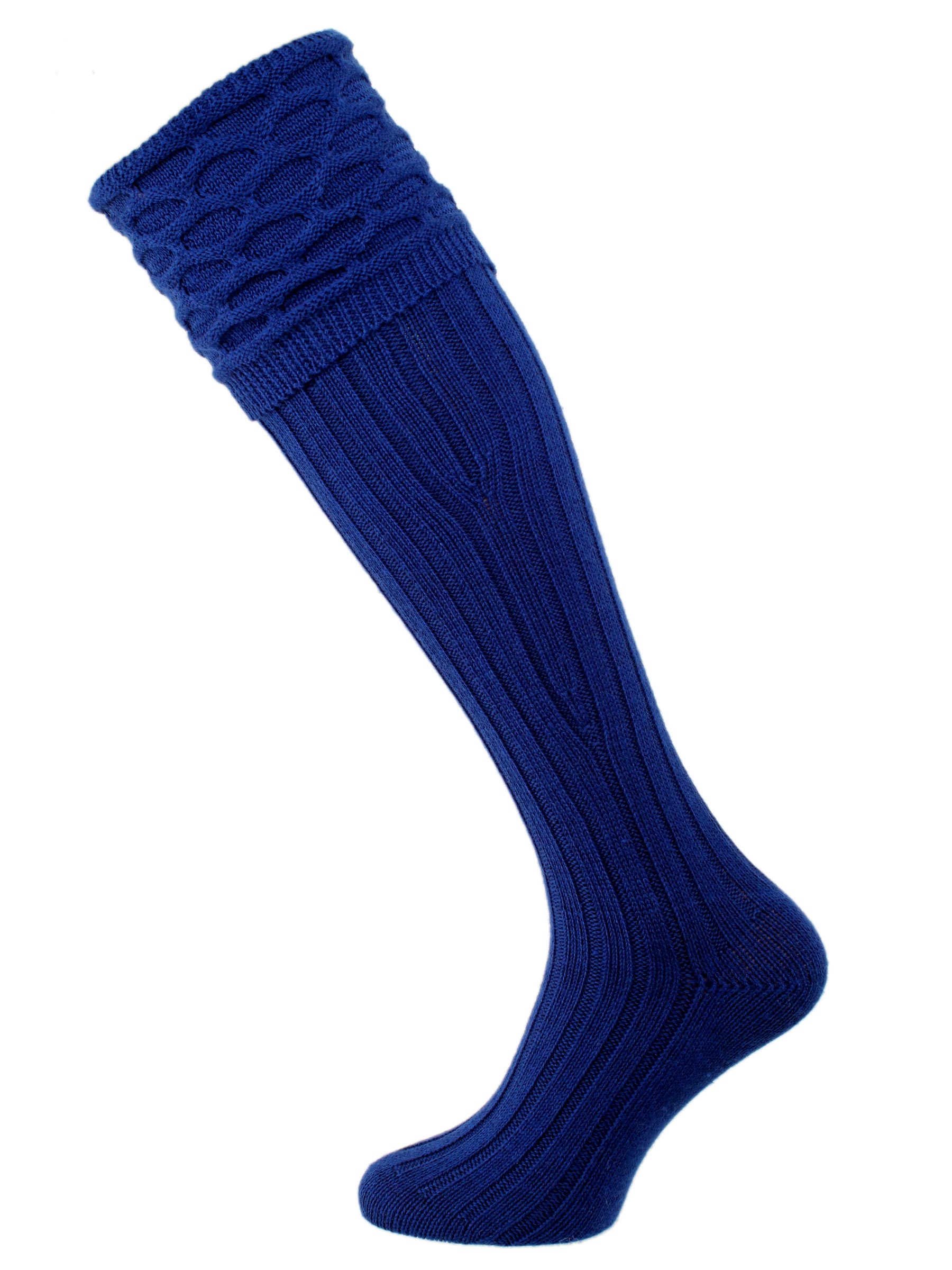 The Crown Merino Wool Shooting Sock, Bluebird
