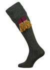 The King Alpaca Blend Shooting Sock, Militaire