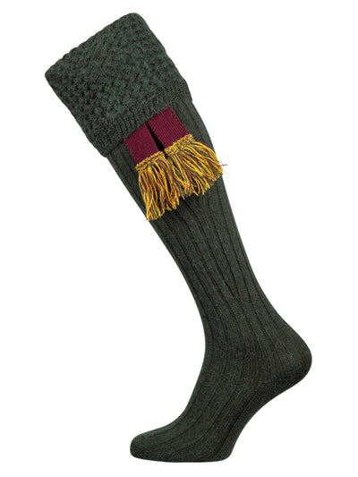 The King Alpaca Blend Shooting Sock, Militaire