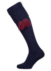The Savile Merino Wool Shooting Sock, Navy