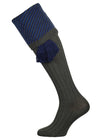 Merino wool shooting sock in dark green 