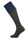 Merino wool shooting sock in dark green 