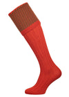 Merino wool shooting sock in orange 