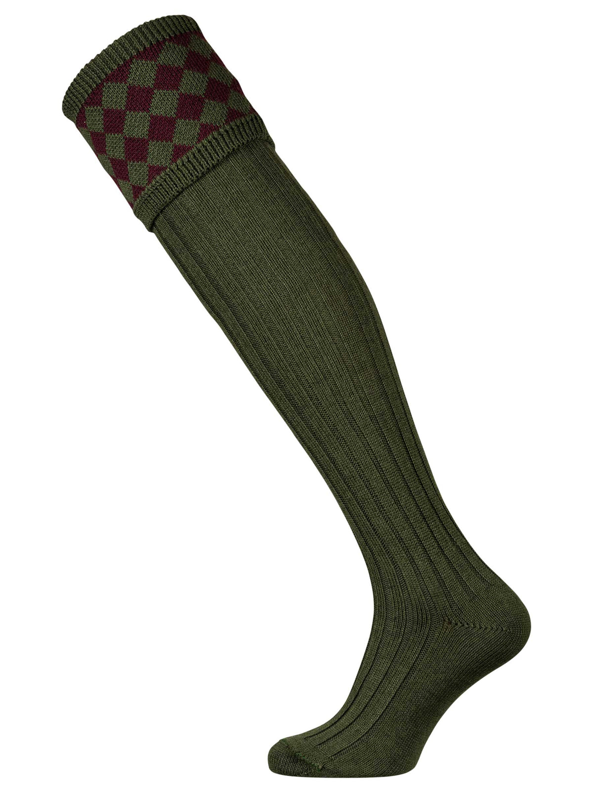 The Chessboard Extra Long Leg, Spruce & Mulberry