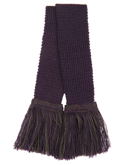 Two-Tone Aubergine & Dark Loden Garden Ties