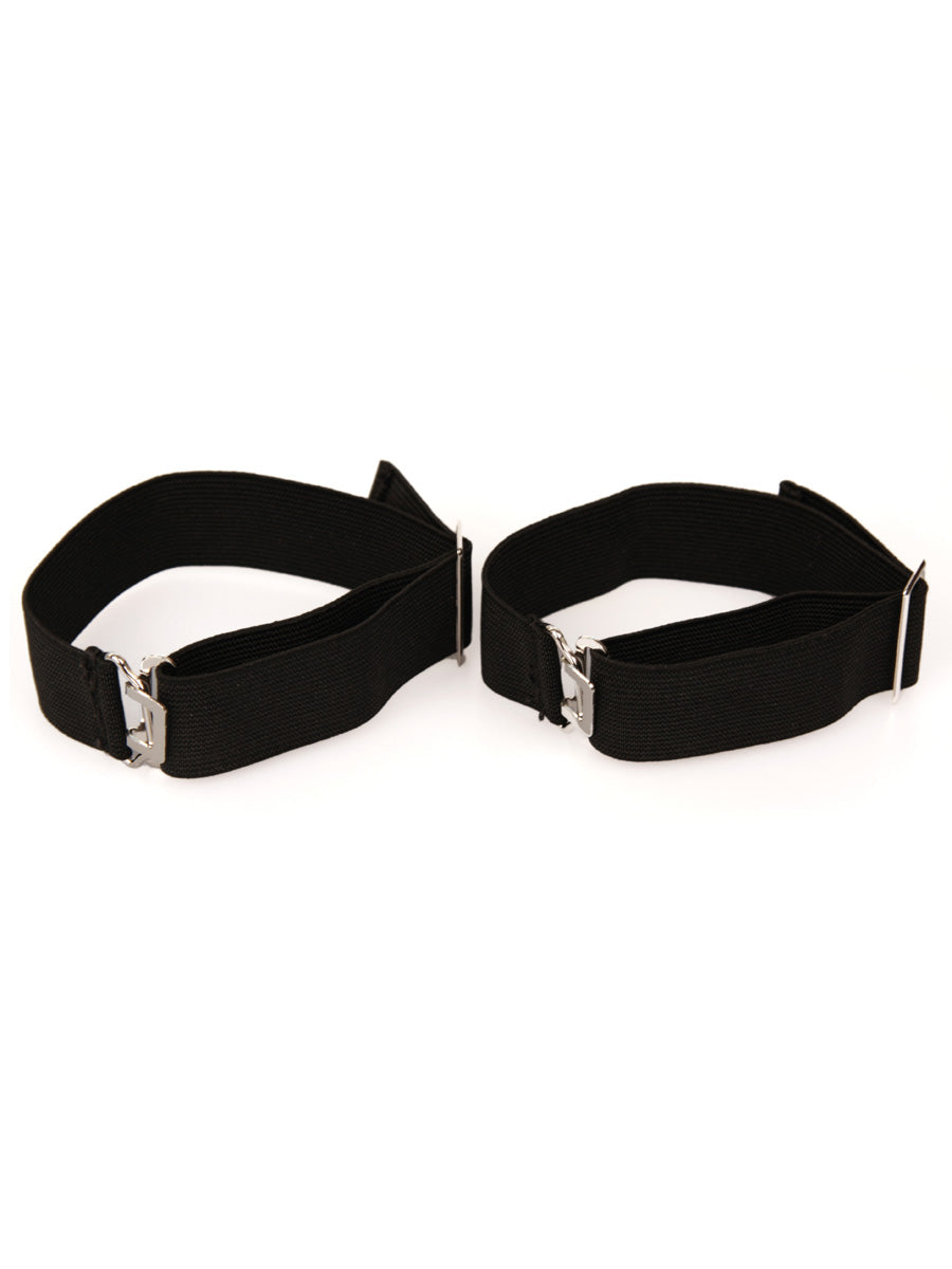 Elasticated, Fully Adjustable Sock Garters, Black