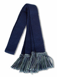 Navy with Navy, Ancient Green & Mid Grey, Shooting Sock Garter Ties | The Shooting Sock Co