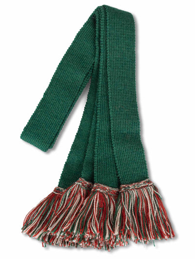Emerald Green with Emerald Green, Paprika & Oatmeal, Shooting Sock Garter Ties | The Shooting Sock Co