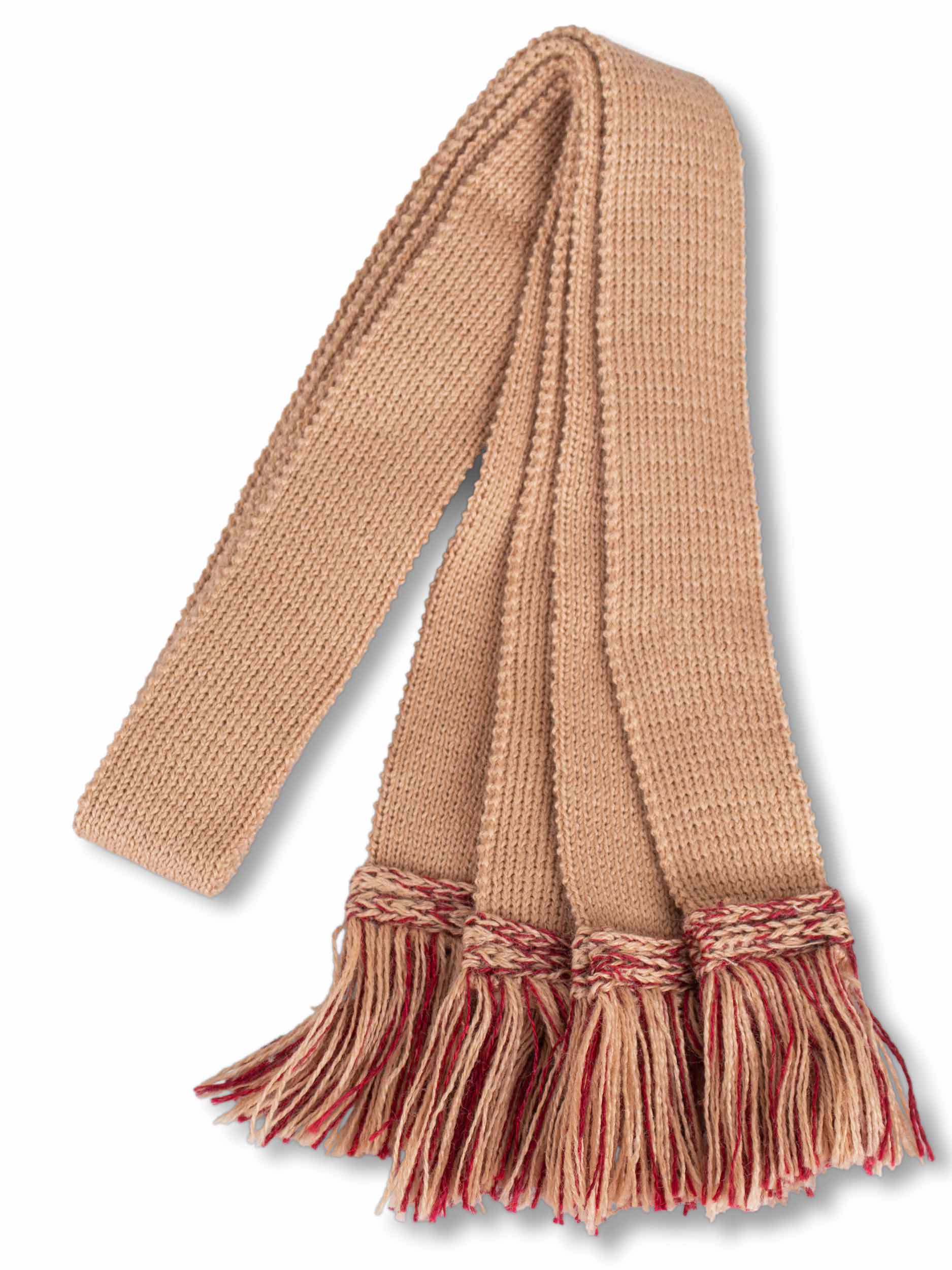 Camel & Cherry, Shooting Sock Garter Ties | The Shooting Sock Co