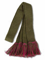 Khaki & Fuchsia, Shooting Sock Garter Ties | The Shooting Sock Co