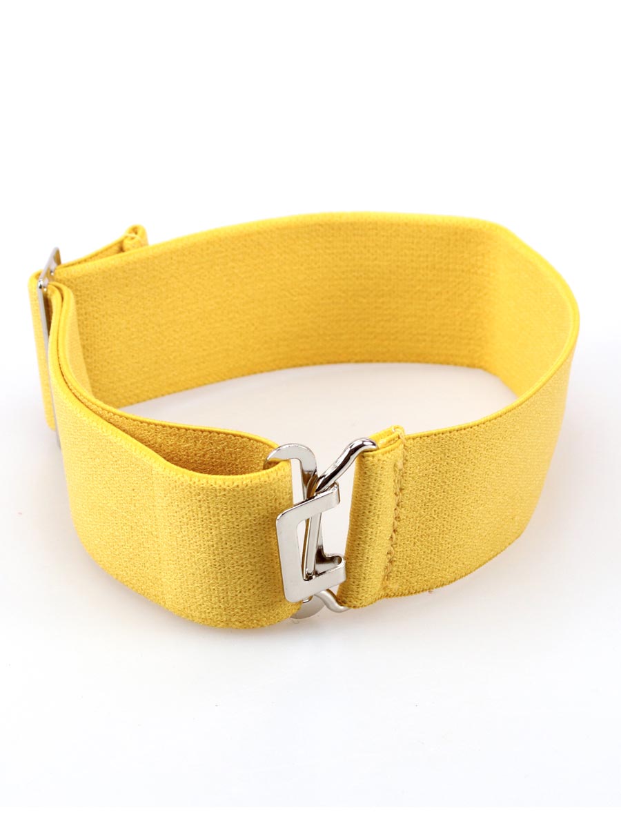 Gold, Soft Elasticated Fully Adjustable Sock Garters