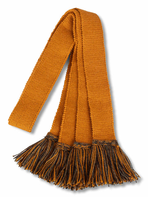 Ochre with Ochre, Bracken & Dark Natural, Shooting Sock Garter Ties | The Shooting Sock Co