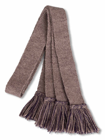Bison & Aubergine, Shooting Sock Garter Ties | The Shooting Sock Co