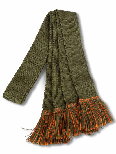 Khaki & Burnt Orange, Shooting Sock Garter Ties | The Shooting Sock Co