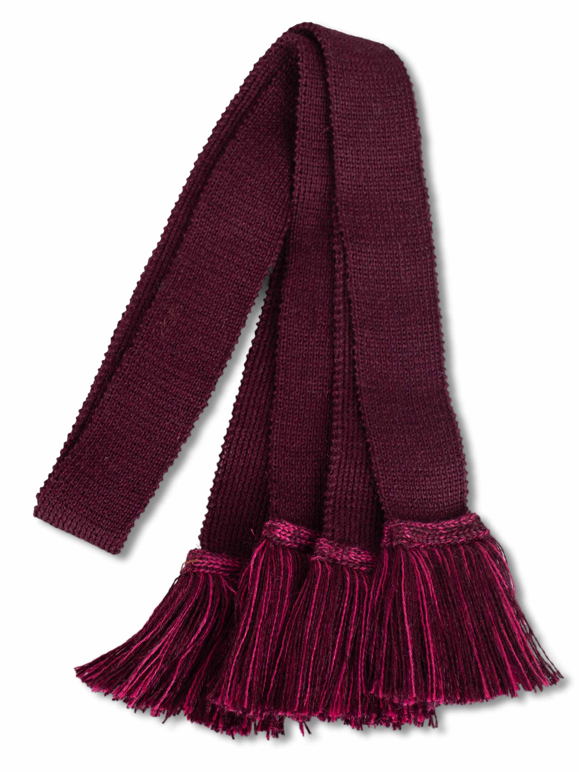 Rioja & Crushed Raspberry, Shooting Sock Garter Ties | The Shooting Sock Co
