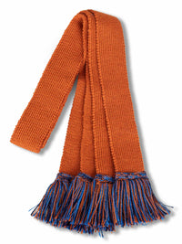 Burnt Orange, Navy Blue & Azure, Shooting Sock Garter Ties | The Shooting Sock Co