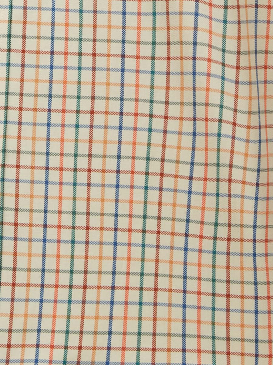 Viyella Classic Fit Men's 80/20 Tattersall Shirt, Autumn