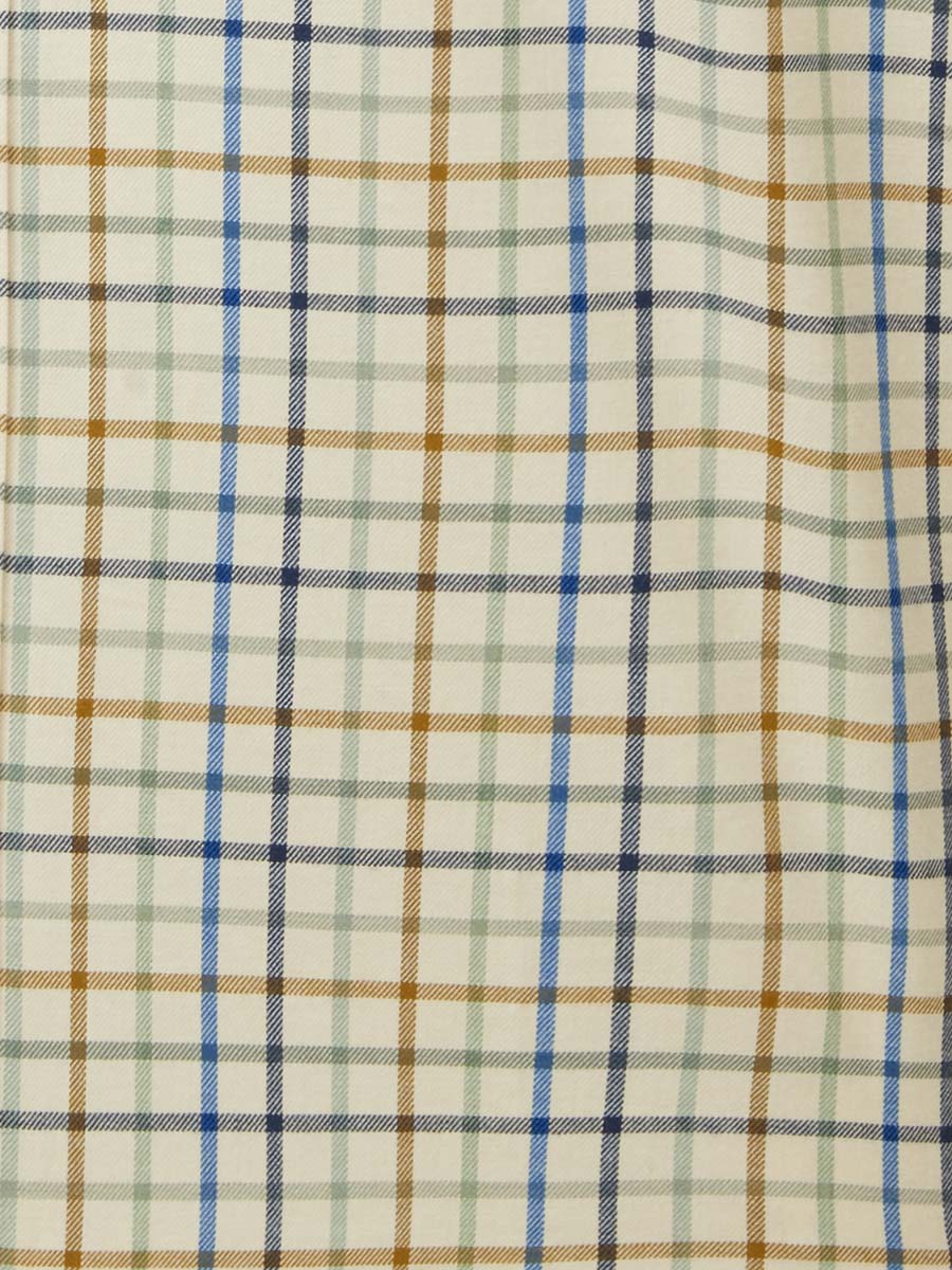 Viyella Classic Fit Men's 80/20 Tattersall Shirt, Lovat