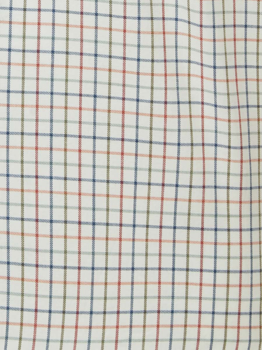 Viyella Classic Fit Men's 80/20 Tattersall Shirt, Plum