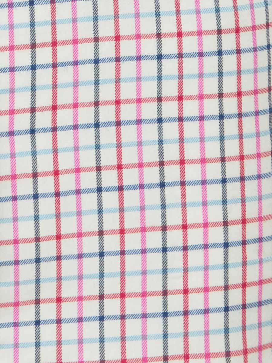 Viyella Women's 80/20 Tattersall Shirt, Wine Navy