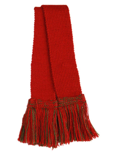Two-Tone Brick Red & Spruce Garter Ties
