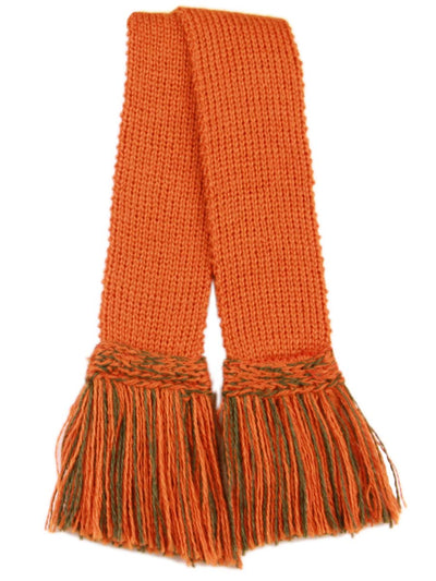 Two-Tone Burnt Orange & Spruce Garter Ties
