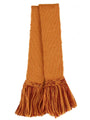 Two-Tone Ochre & Burgundy Garter Ties