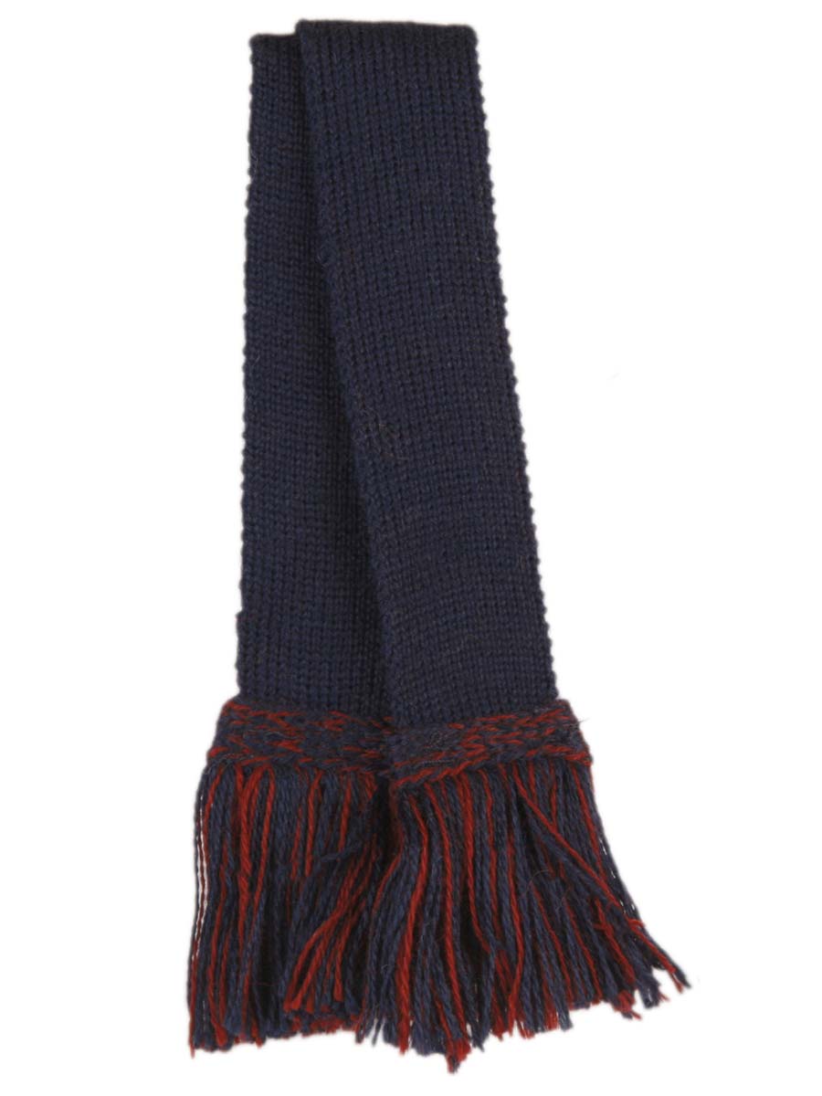 Two-Tone Navy & Burgundy Garter Ties