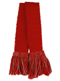 Two-Tone Brick Red & Bison Garter Ties