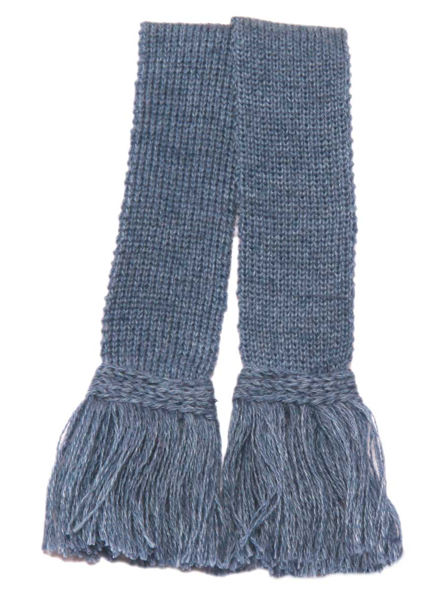 Plain Blue Mix Garter Ties