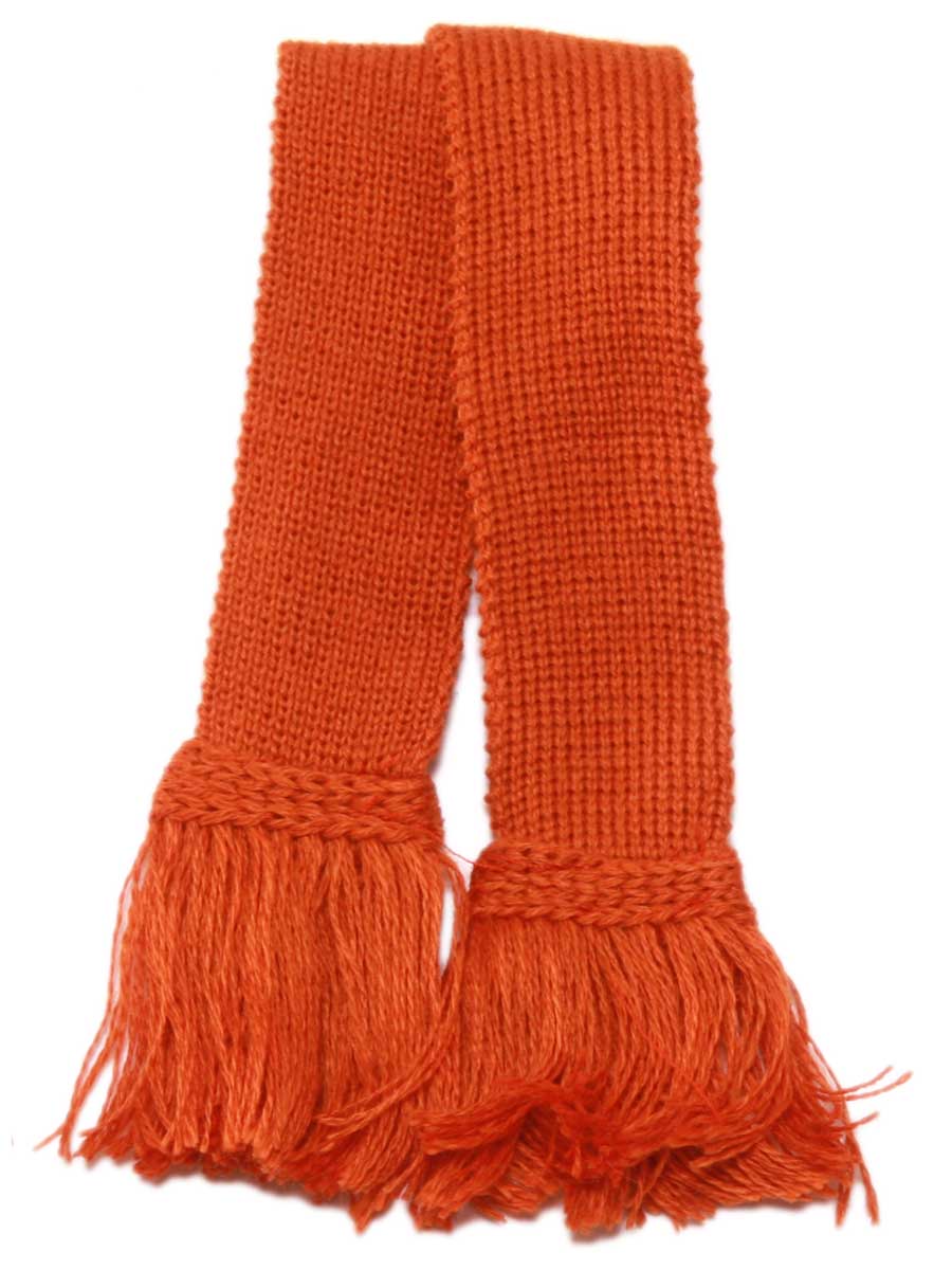 Plain Burnt Orange Garter Ties