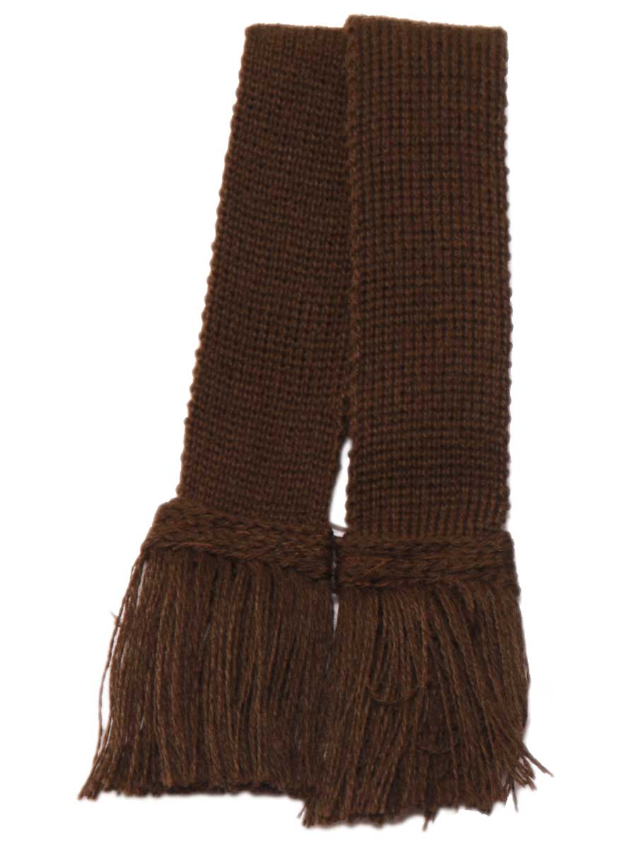 Plain Dark Natural Garter Ties