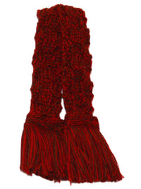 Basket Weave Merino Blend Garter - Merlot