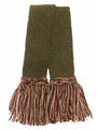 Tri Colour Bracken with Bracken, Burgundy & Oatmeal Garter Ties
