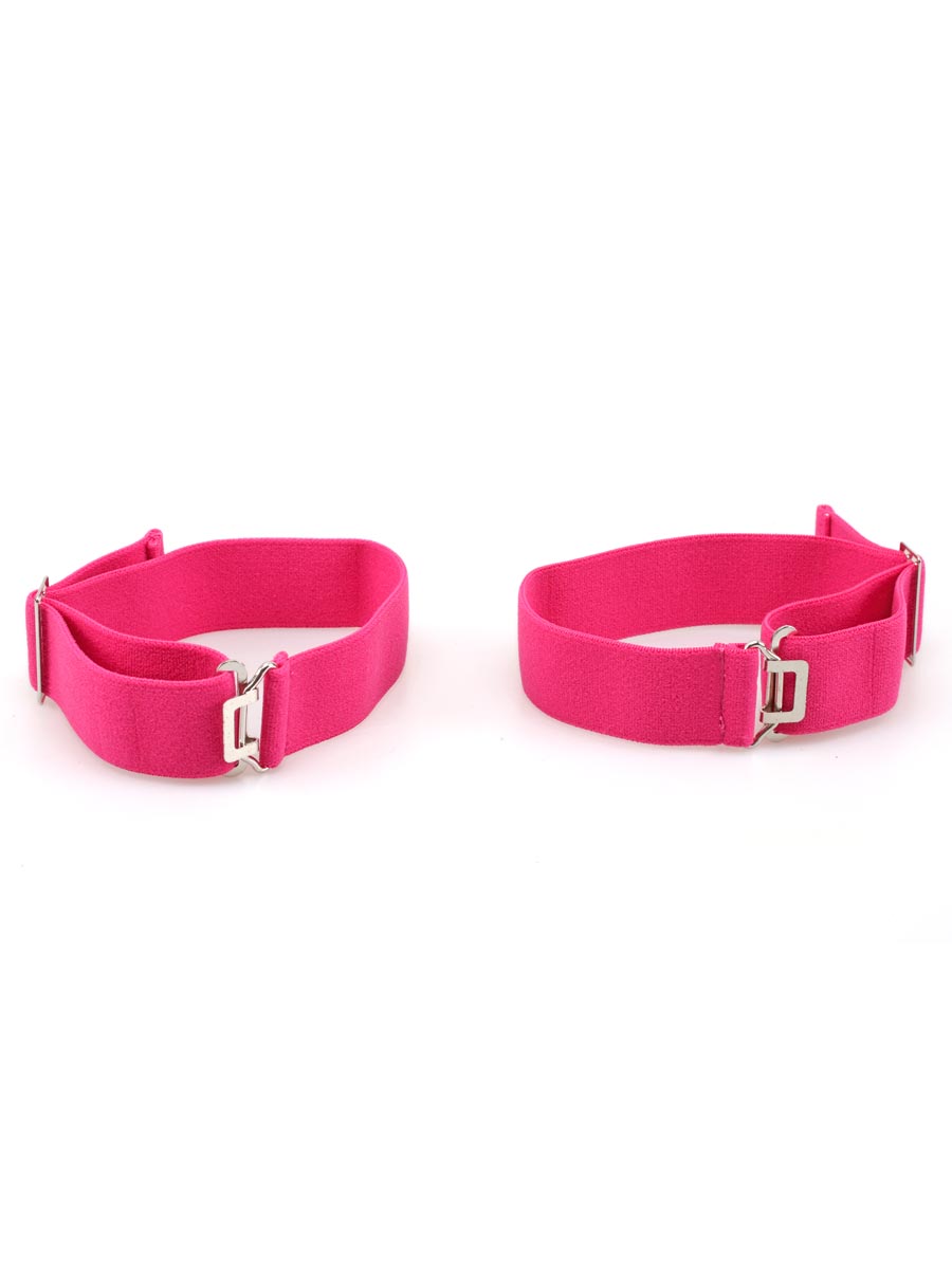 Cerise Pink, Soft Elasticated Fully Adjustable Sock Garters