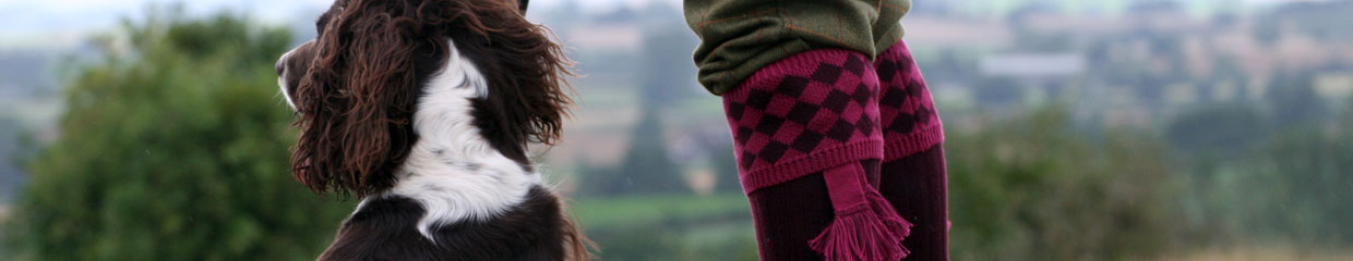 Burgundy Shooting Socks