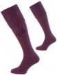 Purple Harris Cable Shooting Sock