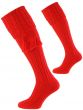 Tartan Red Harris Cable Shooting Sock