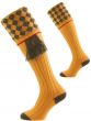 Gold, Kendal Merino Wool Shooting Sock