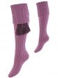 Lilac Lady Harris Cable Shooting Sock