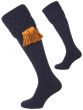Navy Blue, Rannoch Shooting Sock from The House of Cheviot