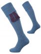The Woolhope Cushion Sole Shooting Sock - Periwinkle Blue