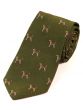 Atkinsons Woven Silk Hunting Tie, Beagle