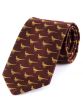 Atkinsons 'Pheasant' Two-Tone Silk Tie, Burgundy & Gold