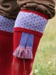 The Whitley Brick Red Shooting Sock with Garter