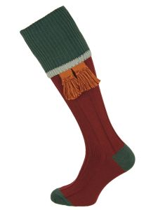 The Cobnash 'Port & Petrol' Cotton Shooting Sock