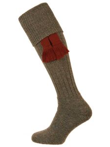 The Dinmore Derby Tweed Wool Cushion Foot Shooting Sock
